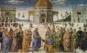 Pietro Perugino Charge to Peter oil painting reproduction
